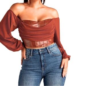 Windsor Off The Shoulder Corset Top